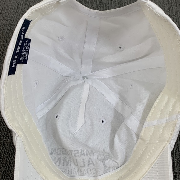 Mastodon Alumni Community Baseball Hat Unisex OSFA White Strapback Hit Wear - Picture 11 of 13